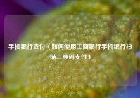 手机银行支付（如何使用工商银行手机银行扫描二维码支付）