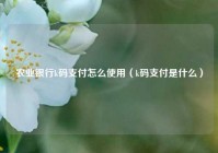 农业银行k码支付怎么使用（k码支付是什么）